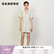 SANDRO Outlet女装春夏法式水手领修身优雅针织连衣裙SFPRO02207