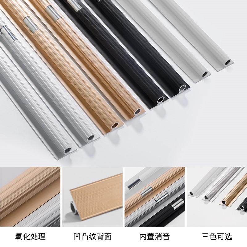 柜门拉直器明装开槽门板调直器加厚铝合金柜门拉直器防止变形