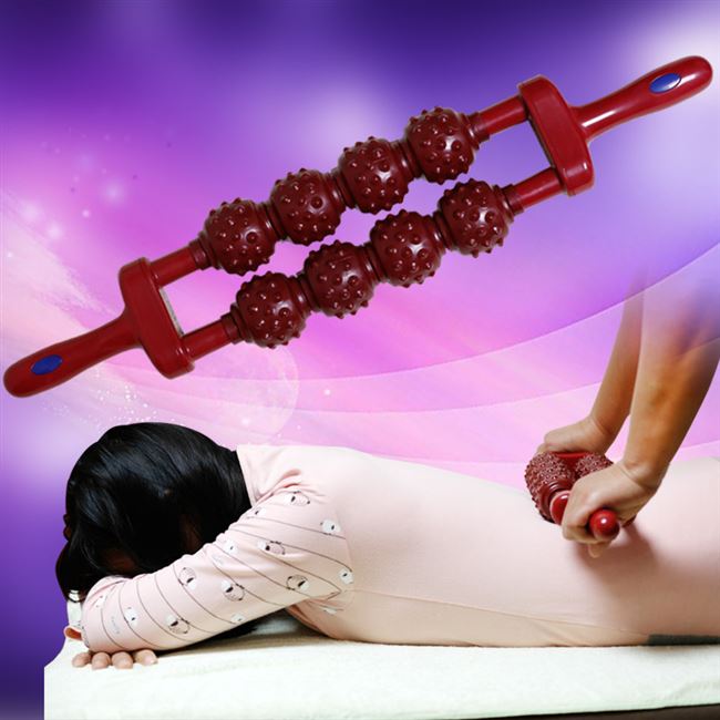 正品推经络疏通磁疗棒磁力手动敲背部按摩器瑜伽易筋洗髓滚轮按摩