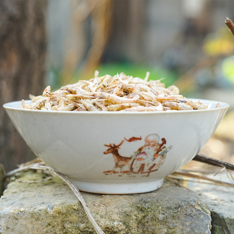 野生小河虾小虾米虾皮虾仁安徽农家干货新鲜淡水干虾无盐补钙250g