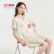 美标新款19姆米重磅短袖真丝睡裙女夏6A级桑蚕丝睡衣中国风家居服