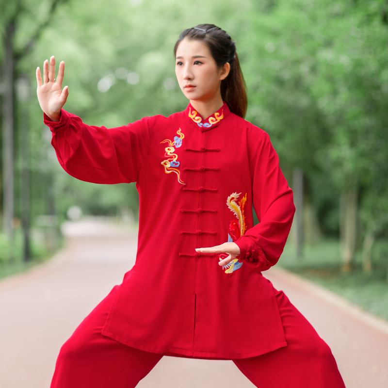 新款争风华太极服女装新款高端太极拳比赛表演练功服装2024秋季八