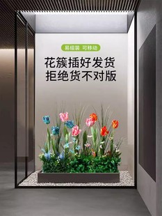 橱窗造景假花仿真花摆设服装店装饰场景布置绿植花艺摆件商场店铺