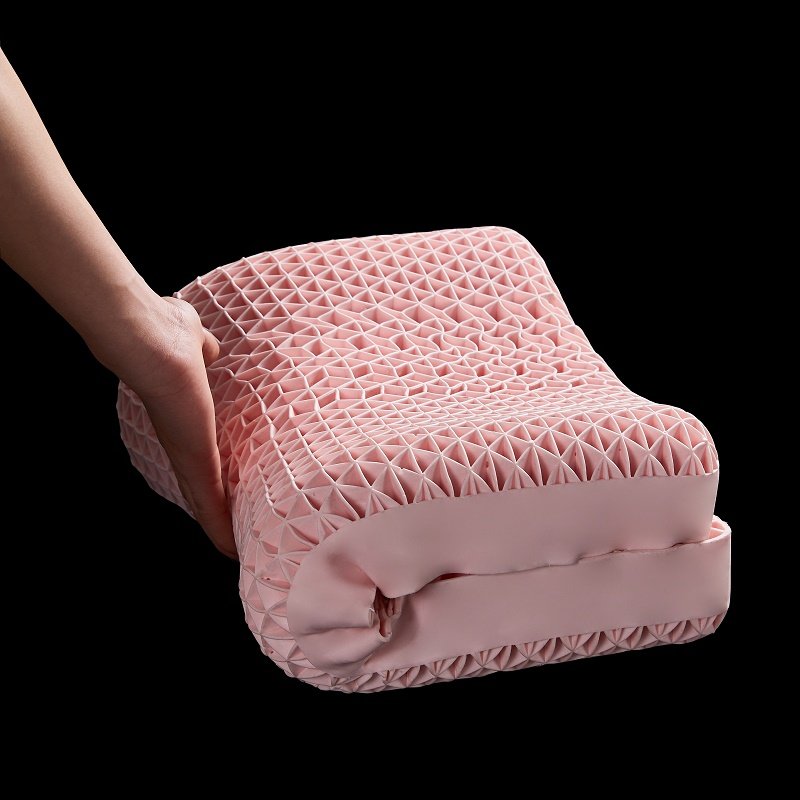 homekiss无压力枕头tpe释压护颈椎果胶枕芯加大加长可水洗单人