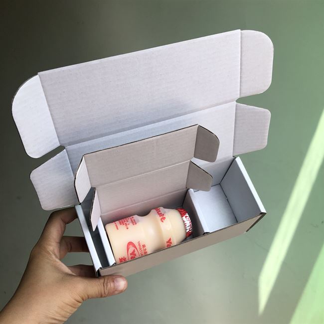 快递包装盒白色2019长方形迷你小纸盒长条型中飞机盒空定制包邮