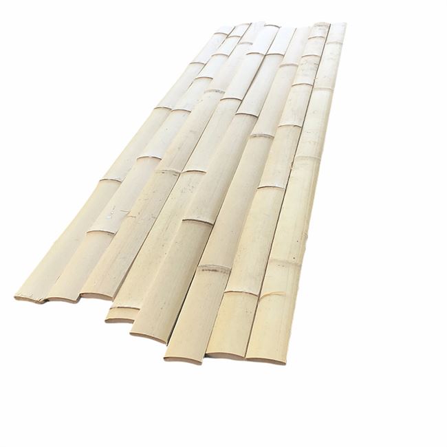 隔断墙面竹竿防腐白竹片竹条竹块毛竹板民宿酒店装修吊顶背景材料