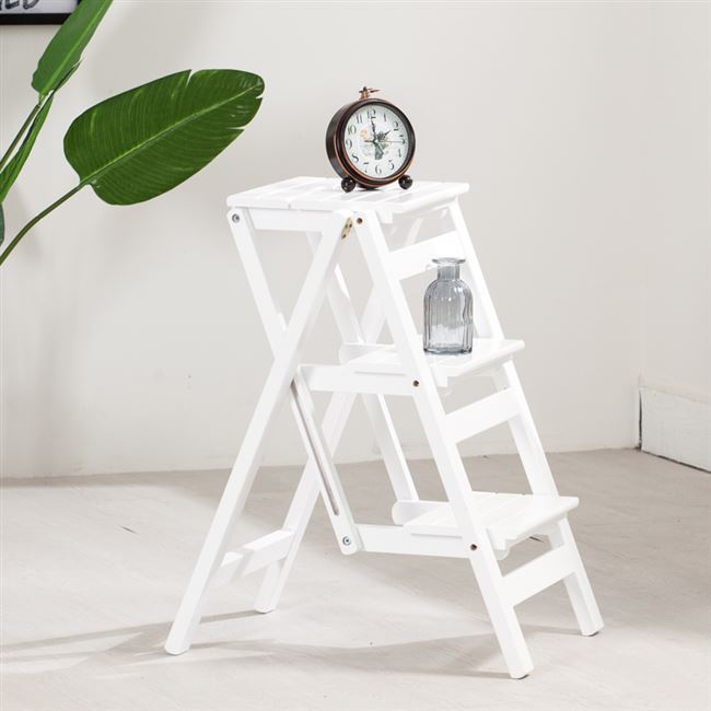 实木折叠凳子简易梯子图片
