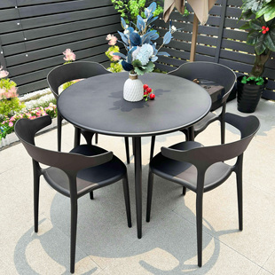户外桌椅套装花园桌子休闲商用奶茶夜摆餐椅子露台室外堂桌椅组合
