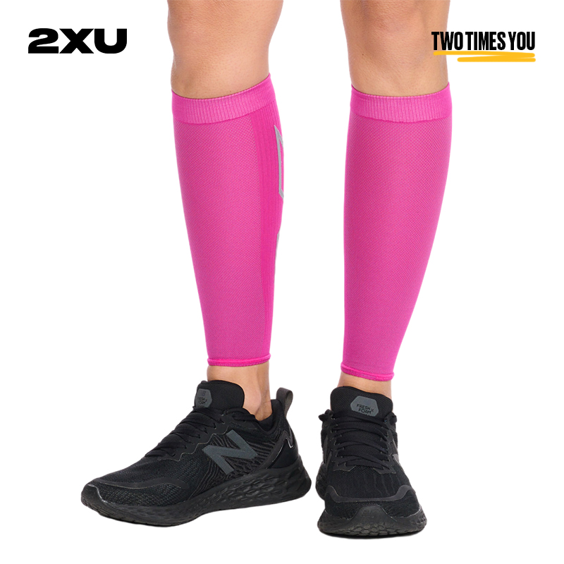 2XU压缩护腿套 篮球跑步户外运动护具男护小腿套防抽筋透气排汗女