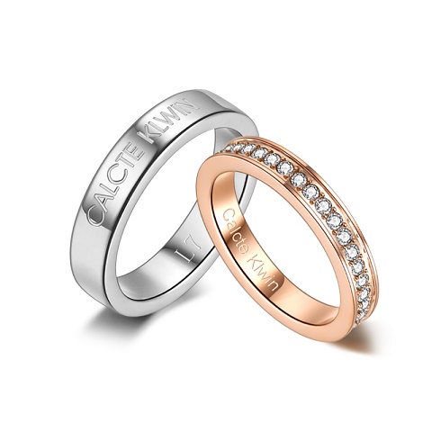 ck戒指情侣对戒小ck情人节