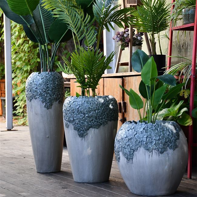植物特大号落地大花盆口径绿萝酒店客厅盆栽圆形防青花瓷北欧庭院