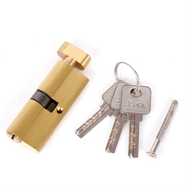 卧室锁芯通用型室内门锁芯小70房间木门锁锌壳纯铜芯梅花钮锁心