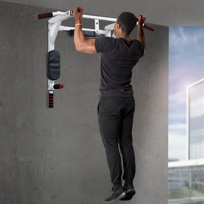多功能架子家用单杠室内墙体引体向上器健身器材双杠打孔墙上沙袋