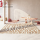 现代简约北欧地毯客厅奶白色极简线条轻奢沙发纯色卧室床边毯家用