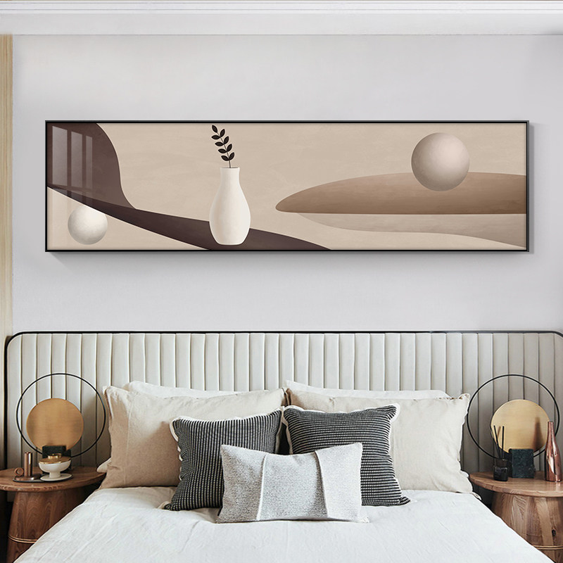 卧室装饰画主卧床头挂画现代简约客厅壁画欧式简欧单幅墙画艺术画