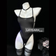 LAYEARN【不可以哦】黑色连体衣性感紧身弹力日系少女连体内衣女
