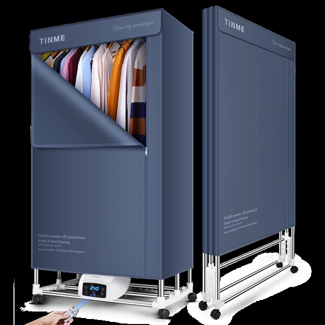 折叠烘干静音德国干衣机家用速干烘干机暖风衣柜遥控烘衣机