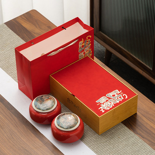 春茶包装送礼茶叶礼品套装陶瓷茶叶礼盒红茶绿茶碧螺春茶叶包装盒