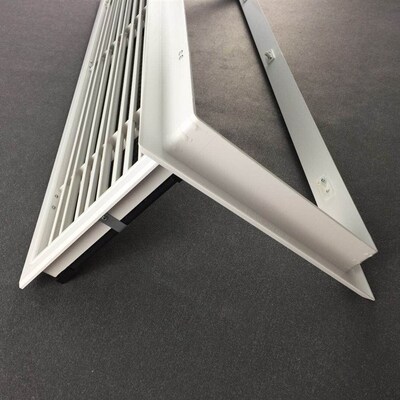 塑钢可风开进风口带格中央空调新打塑料百叶滤栅室内新风系统