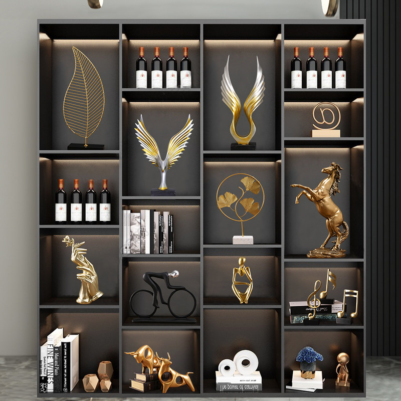 现代客厅酒柜装饰轻奢高档红酒架电视柜摆件小玄关办公室家居饰品