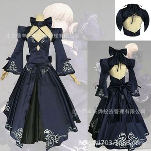 fate/命运之夜黑saber礼服 剑士服 阿尔托利亚 saber cos服