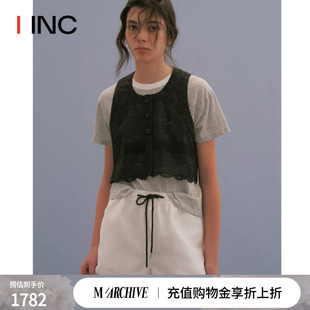 MARCHEN 24夏季新款透气野餐白色休闲短裤女 IINCBOUTIQUE