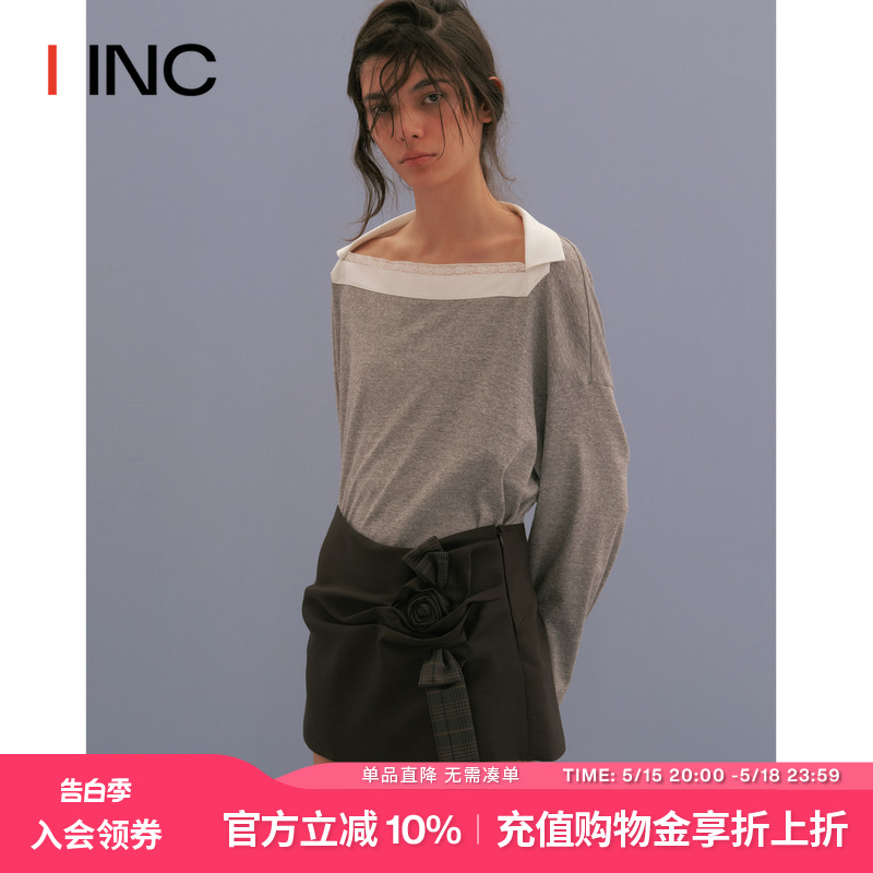 【MARCHEN 设计师】IINC 24SS春夏新款海岸线休闲灰色上衣外套女