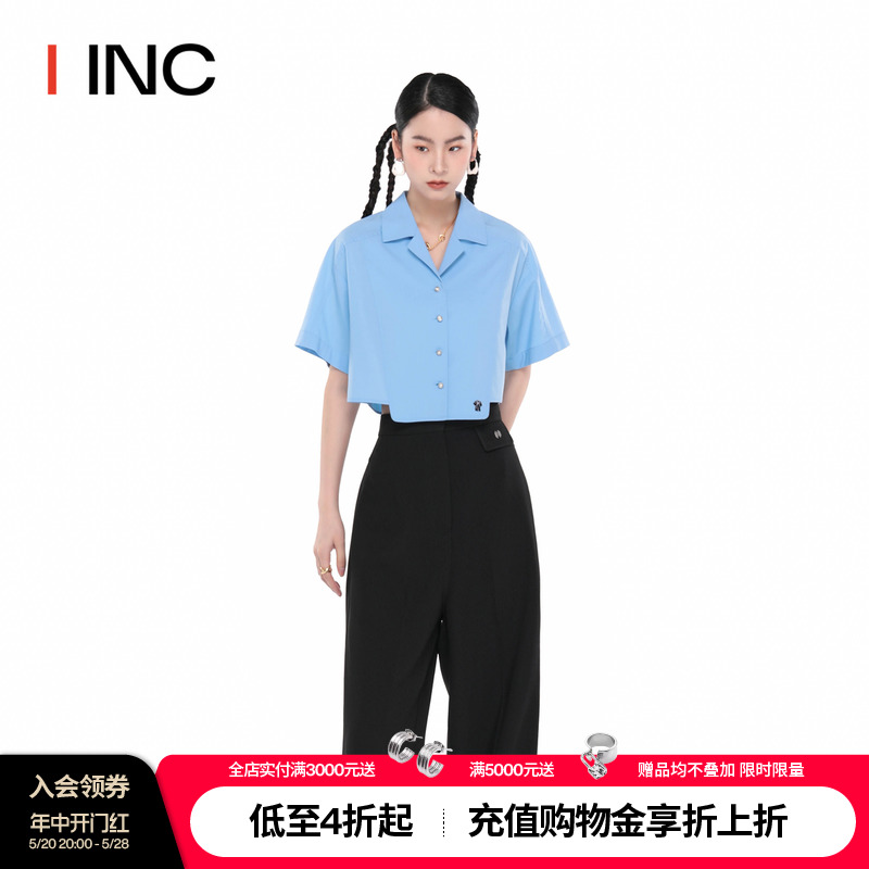 【YAOZONKU设计师品牌】IINC 春夏短裤裙短衬衫女通勤套装