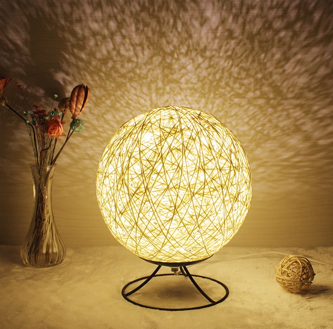 【田园藤球台灯图片】田园藤球台灯图片大全_好便宜网