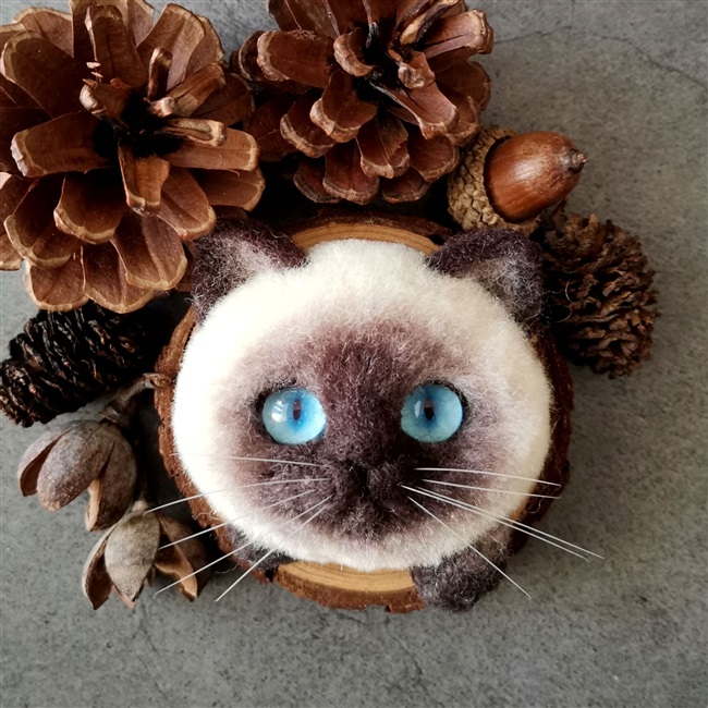 羊毛毡手工猫咪价格