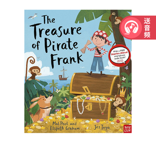 英文原版 The Treasure of Pirate Frank 海盗弗兰克的宝藏 儿童英语启蒙故事绘本 Nosy Crow Stories Aloud 赠官方音频