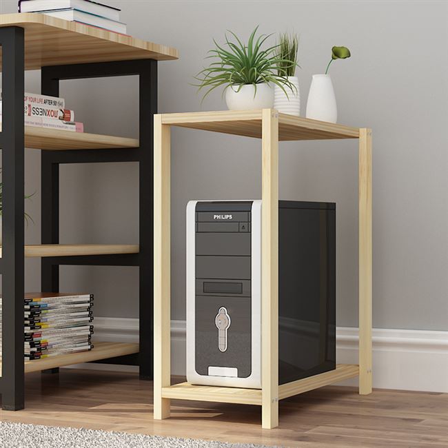 电脑主机托架移动实木图片