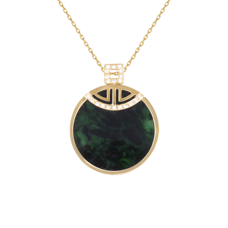 匡氏珠宝【于希希粉丝专享】翡翠圆牌吊坠hpt21042308-01