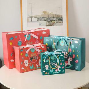六一儿童节礼品袋手提生日回礼伴手礼袋幼儿园礼物包装袋卡通纸袋