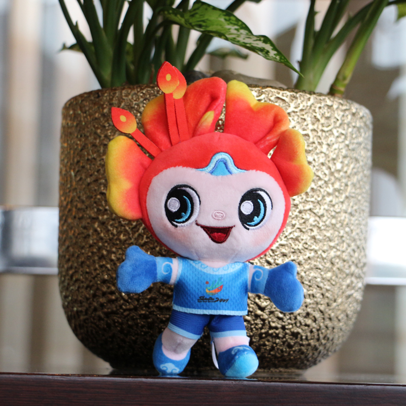 汕头亚青会吉祥物金凤娃玩偶毛绒玩具正版纪念品卡通娃娃公仔玩具