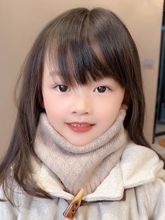 女童儿童套头围脖秋冬季脖套护颈防风小孩女孩小围巾春秋2023新款