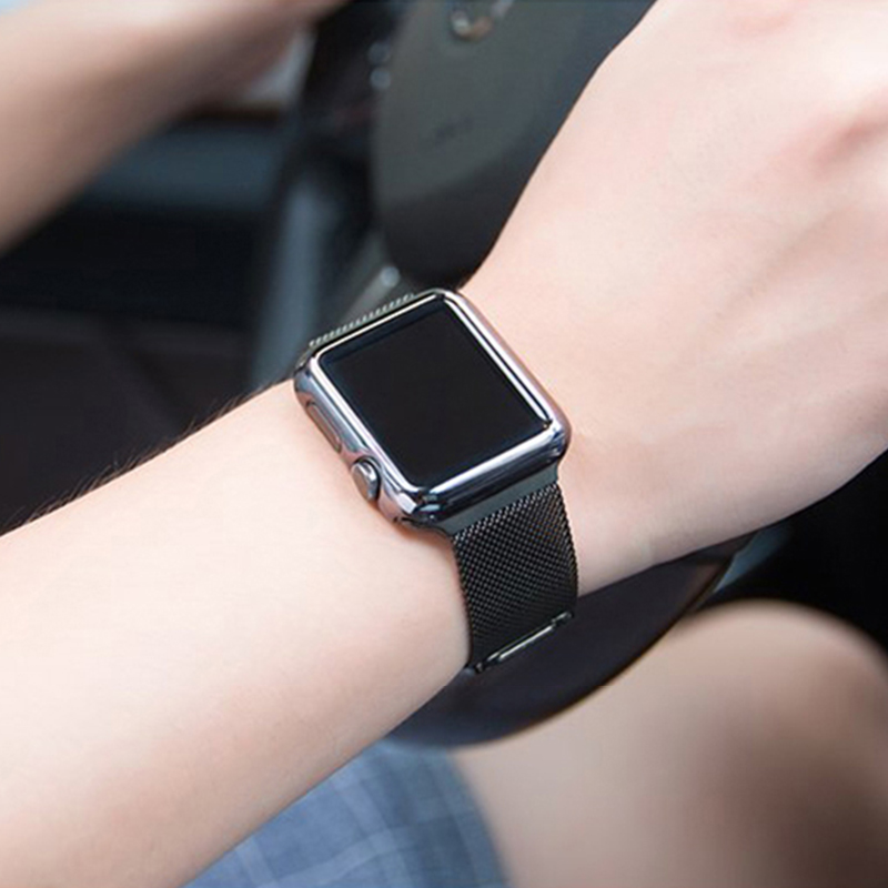 适用applewatch7表带米兰尼斯苹果手表表带iwatch6/5/4/3代金属个性