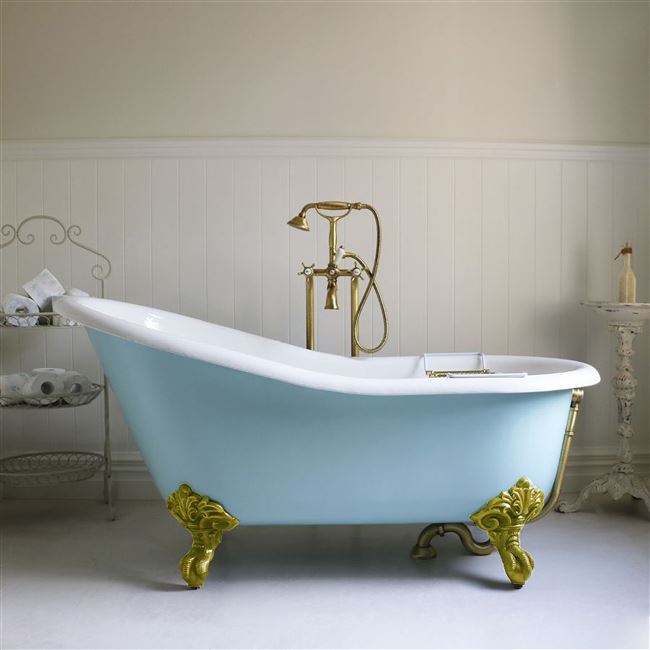 欧式一体小户型恒温家用贵妃浴盆网红独立式1.4m儿童铸铁搪瓷浴缸