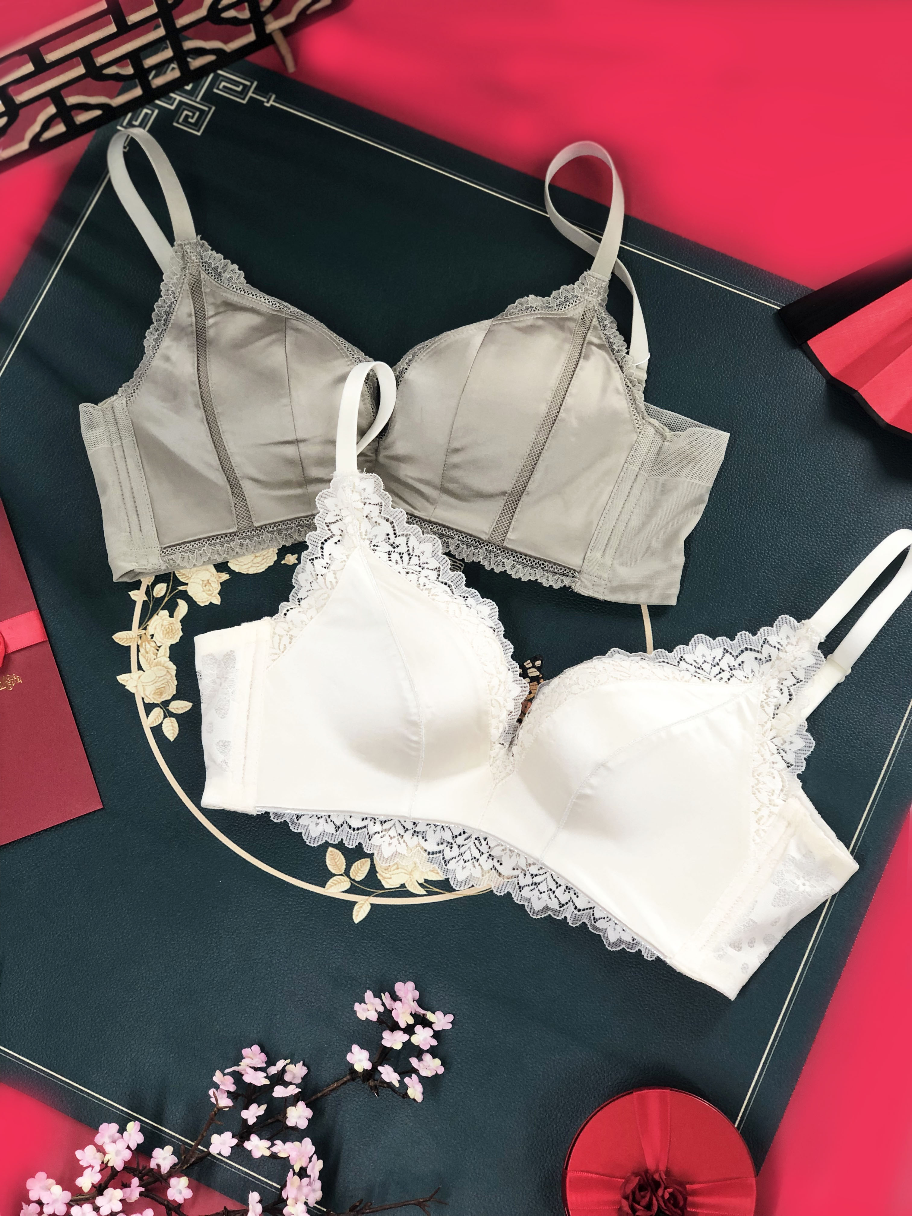 新品黛安芬文胸罩出口法国轻奢舒适缎面蕾丝高端内衣女性感秋冬季