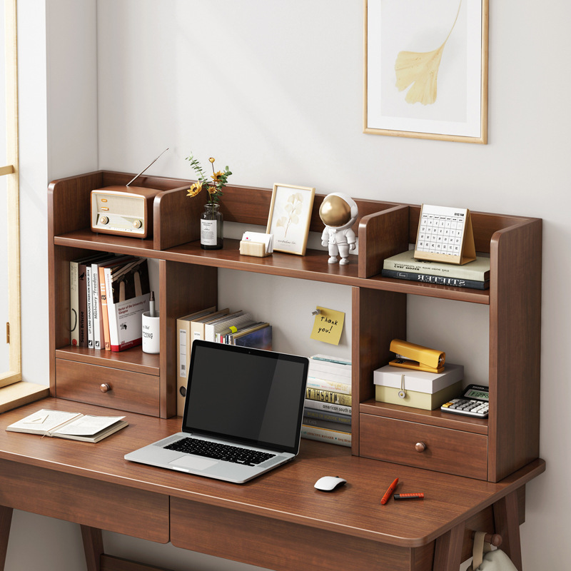 书架桌面家用卧室办公室桌上简易多层架子客厅书桌收纳置物架书柜