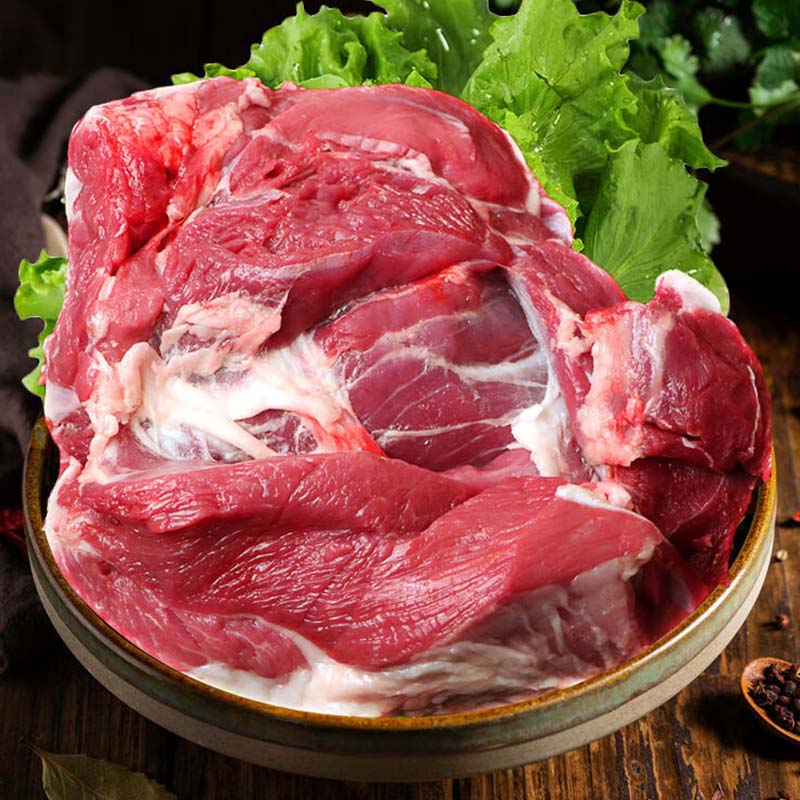 羊肉新鲜现杀羊肉正宗宁夏滩羊肉整只羊腿去骨肉剔骨纯肉烧烤 5斤