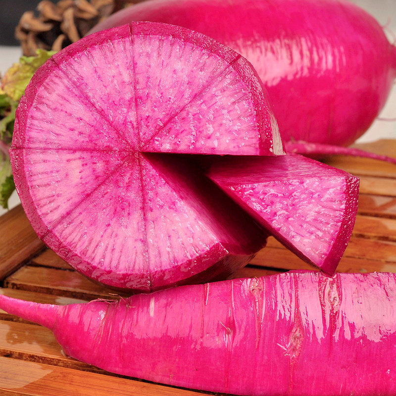 山东凤梨紫美人脆甜沙窝新鲜水果即食农产品心里美萝卜紫皮萝卜