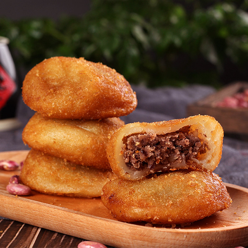 东北老式网红油炸糕点无加糖木糖醇特产红小豆馅包邮袋装小吃零食