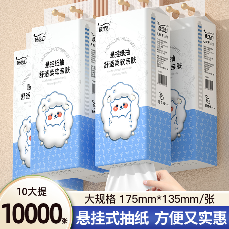 10000张10大提悬挂式抽纸巾卫