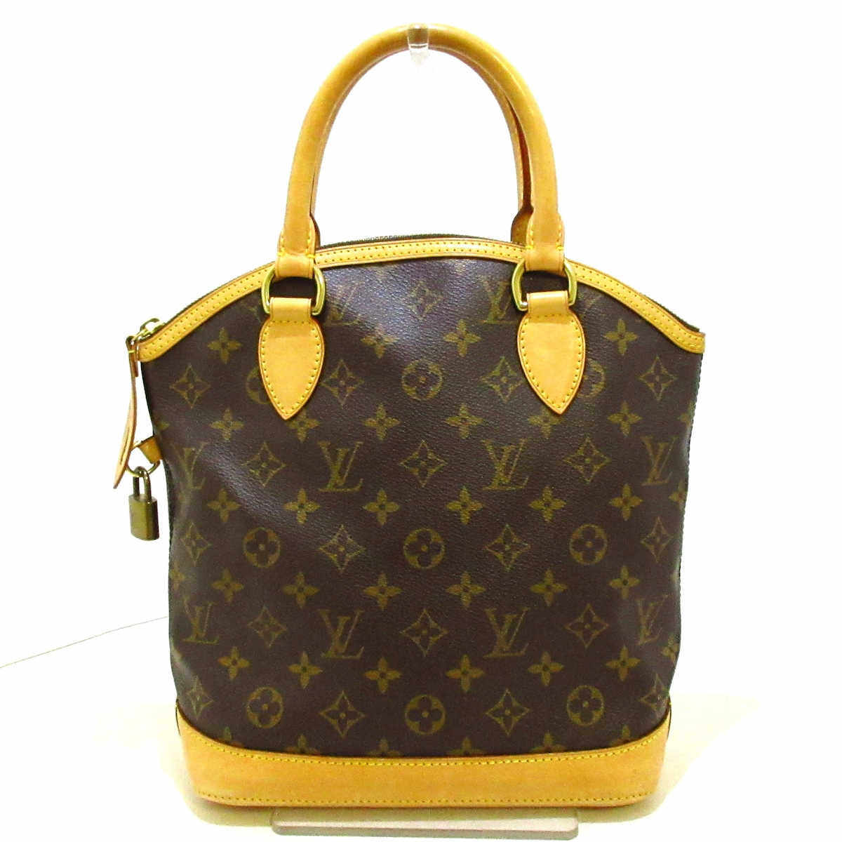 中古lv路易威登9新lockit手提包老花35834901