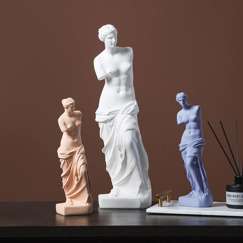 北欧断臂维纳斯树脂石膏像雕塑摆件素描美术生摆设客厅艺术装饰品