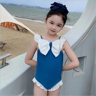 网红泳衣女童海边泳装高级感洋气3岁女宝可爱2024新款公主风夏季
