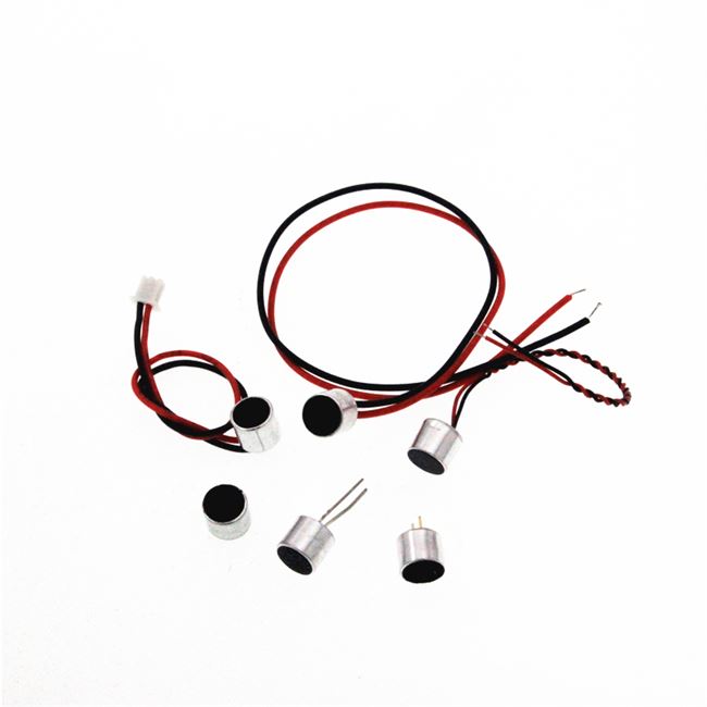 jh5只 带引脚 带线 咪头 6*5mm 电容式 驻极体话筒 拾音器 贴片直