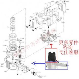 气动钢带打包机配件大全分体式钢带捆包机零件分离式捆扎机维修件