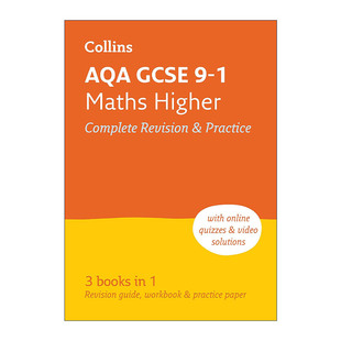 英文原版 Collins AQA GCSE 9-1 Maths Higher Complete Revision and Practice 柯林斯英国初中进阶数学复习指南与练习